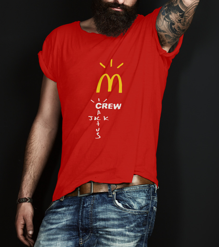 Cactus Jack McDonald's Crew Collection Travis Scott Merch T-Shirt