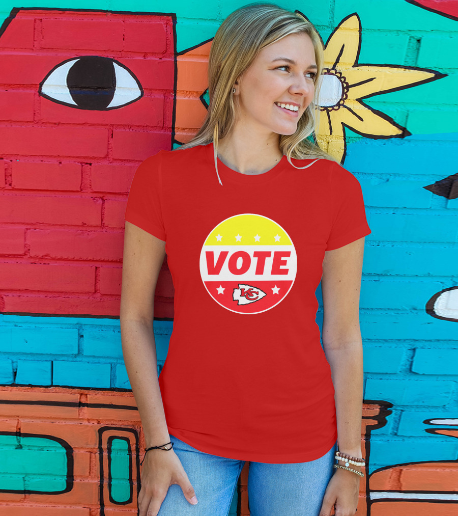 Vote Chiefs KC Red Stars Circle T-Shirt