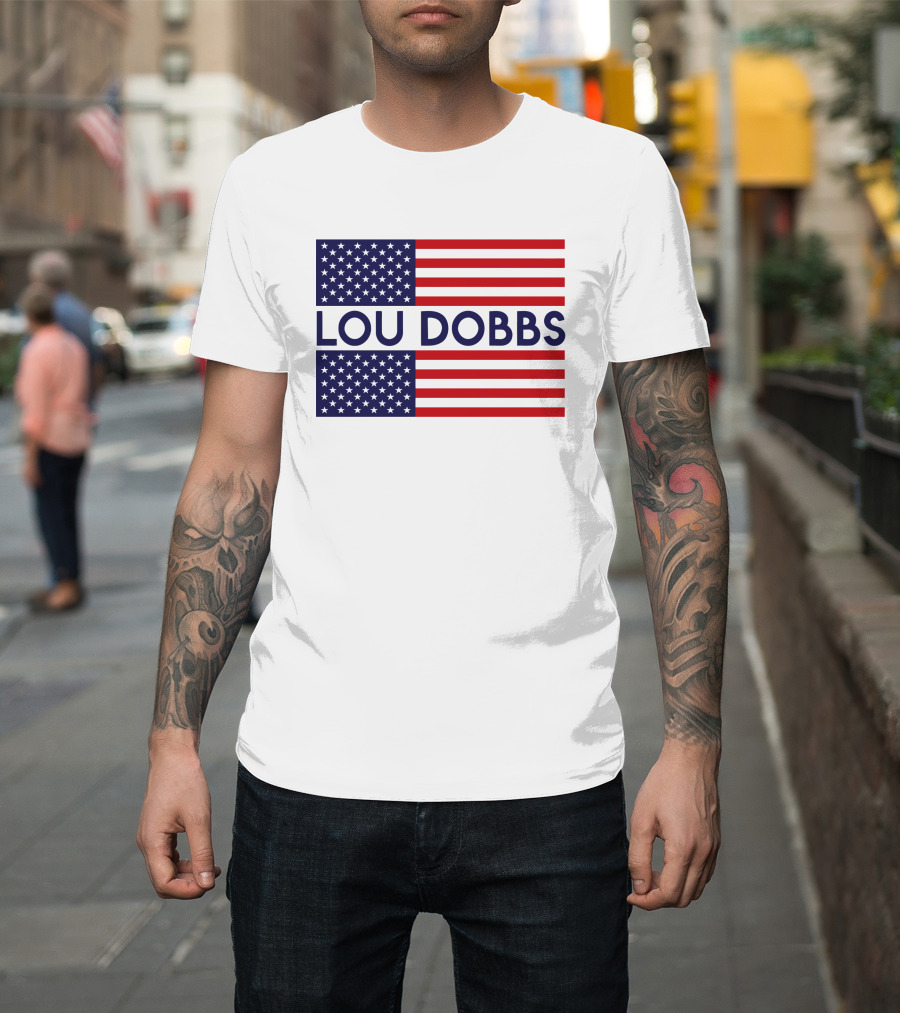 LOU DOBBS American Flag T-Shirt