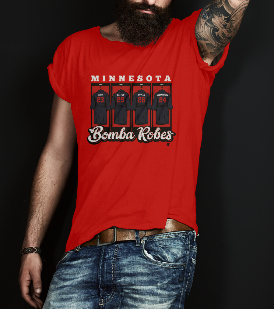 Minnesota Bomba Robes Cruz Buxton Kepler Donaldson Baseball T-Shirt