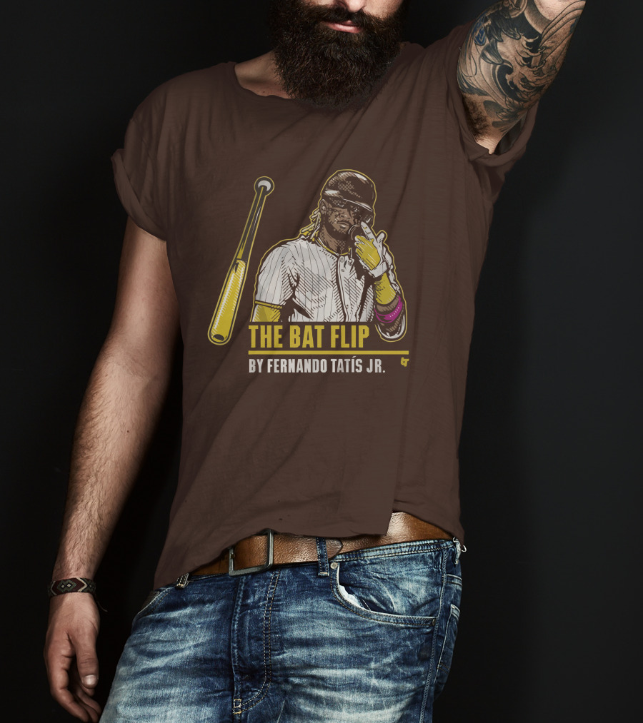 The Bat Flip By Fernando Tatis Jr. San Diego Padres T-Shirt