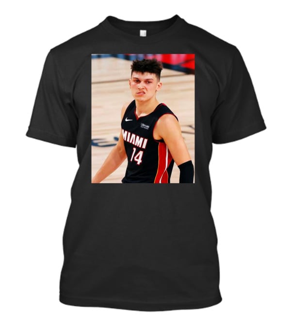 Miami 14 Tyler Herro Snarl Basketball Moment T-Shirt