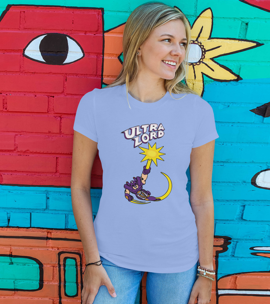 Ultra Lord Heroic Superhero Holding Star Power Burst T-Shirt