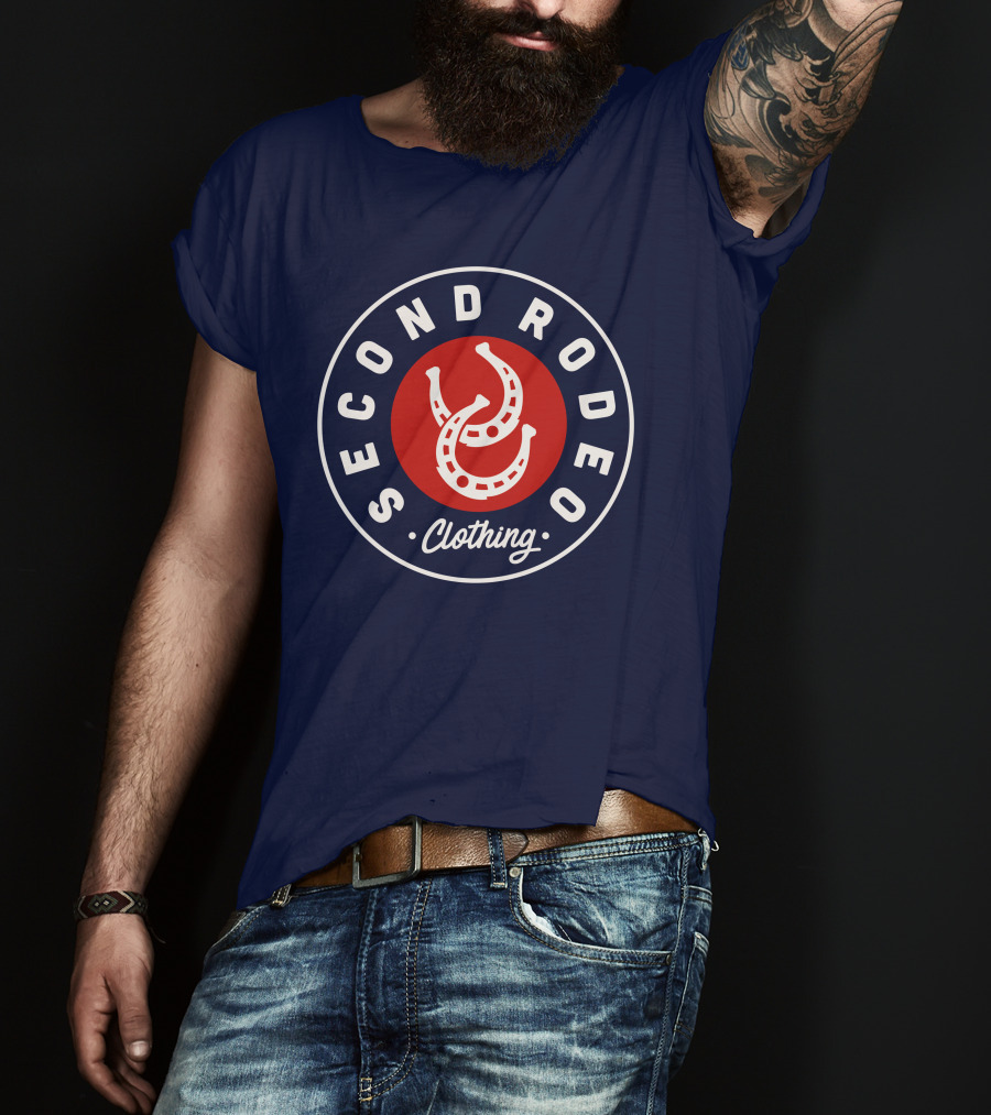 Second Rodeo Clothing Horseshoe Badge T-Shirt