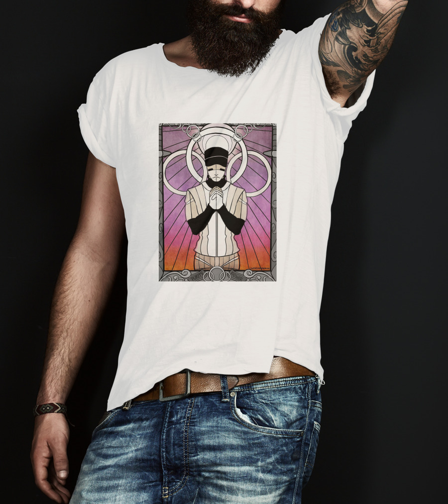 Purity Power Stained Glass Art Nouveau T-Shirt