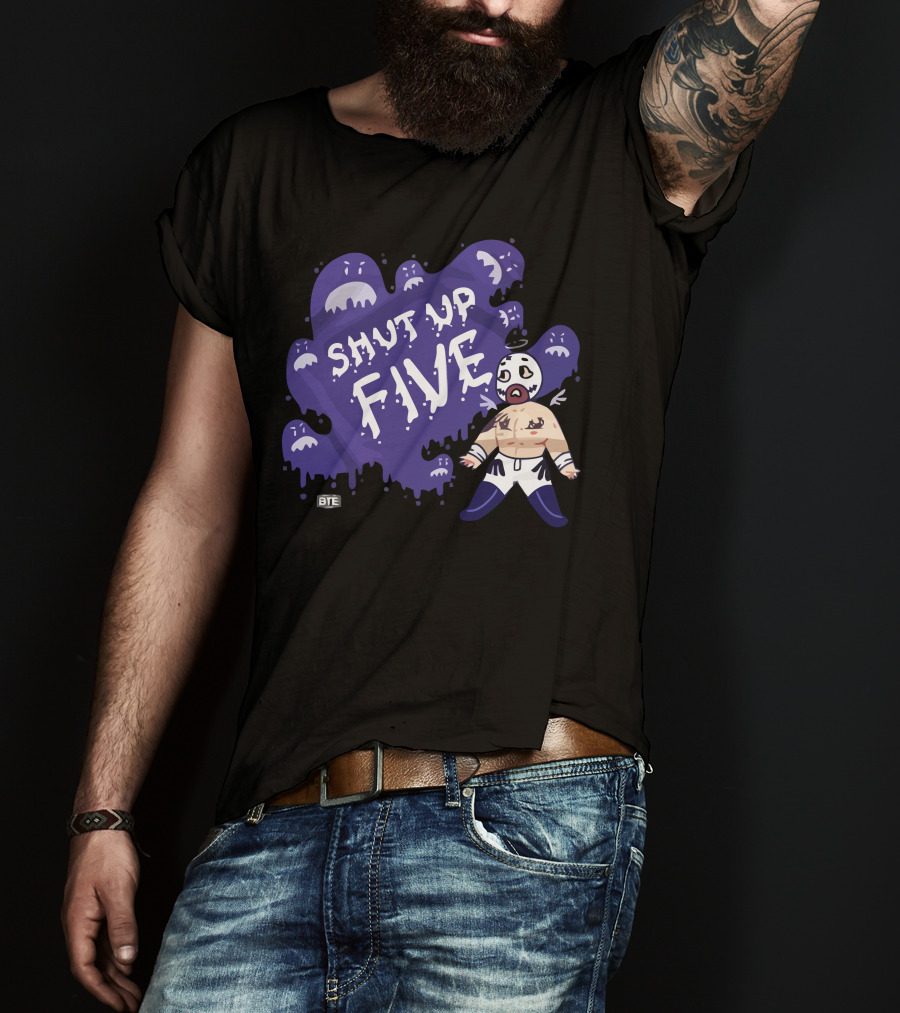 Shut Up Five BTE Pro Wrestling Luchador Character T-Shirt