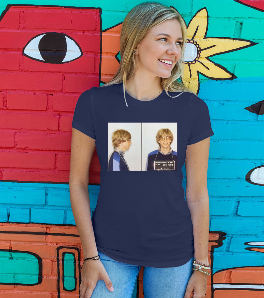 Bill Gates Albuquerque Mugshot 1977 T-Shirt