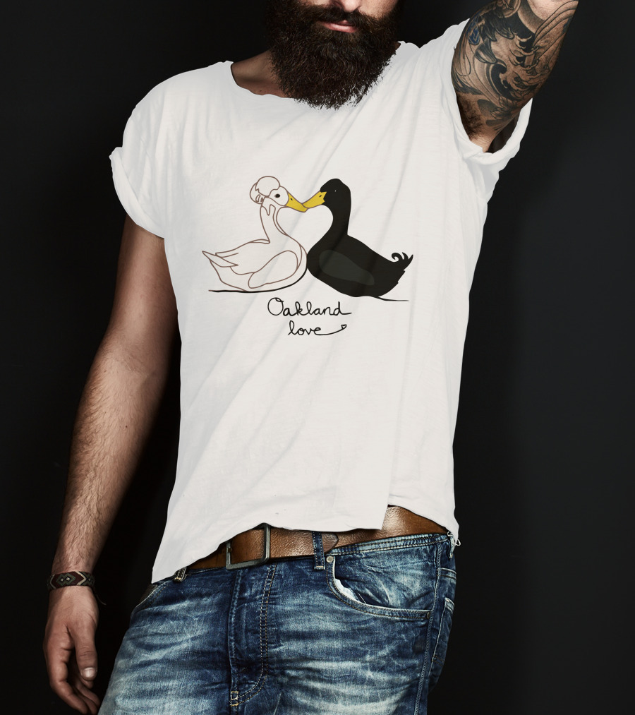 Oakland Love Cutest Duck Couple T-Shirt