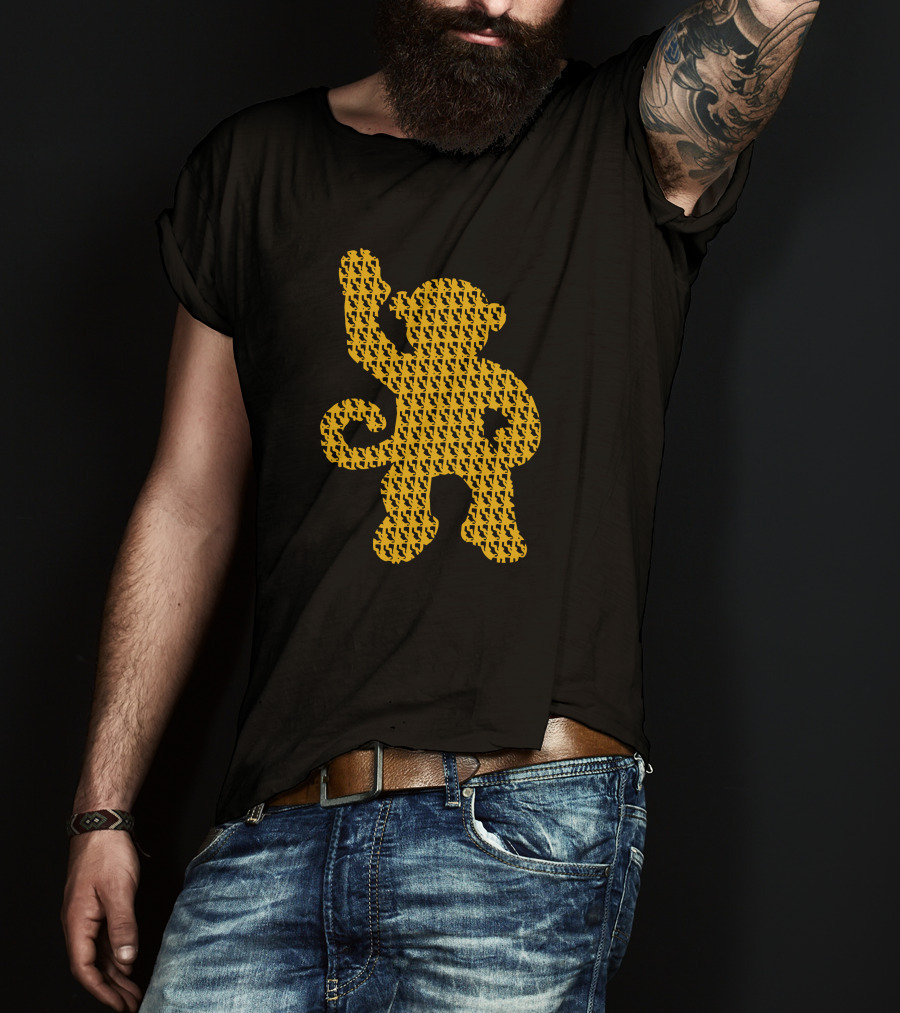 Pleepleus Monkey Pattern Two Pack T-Shirt