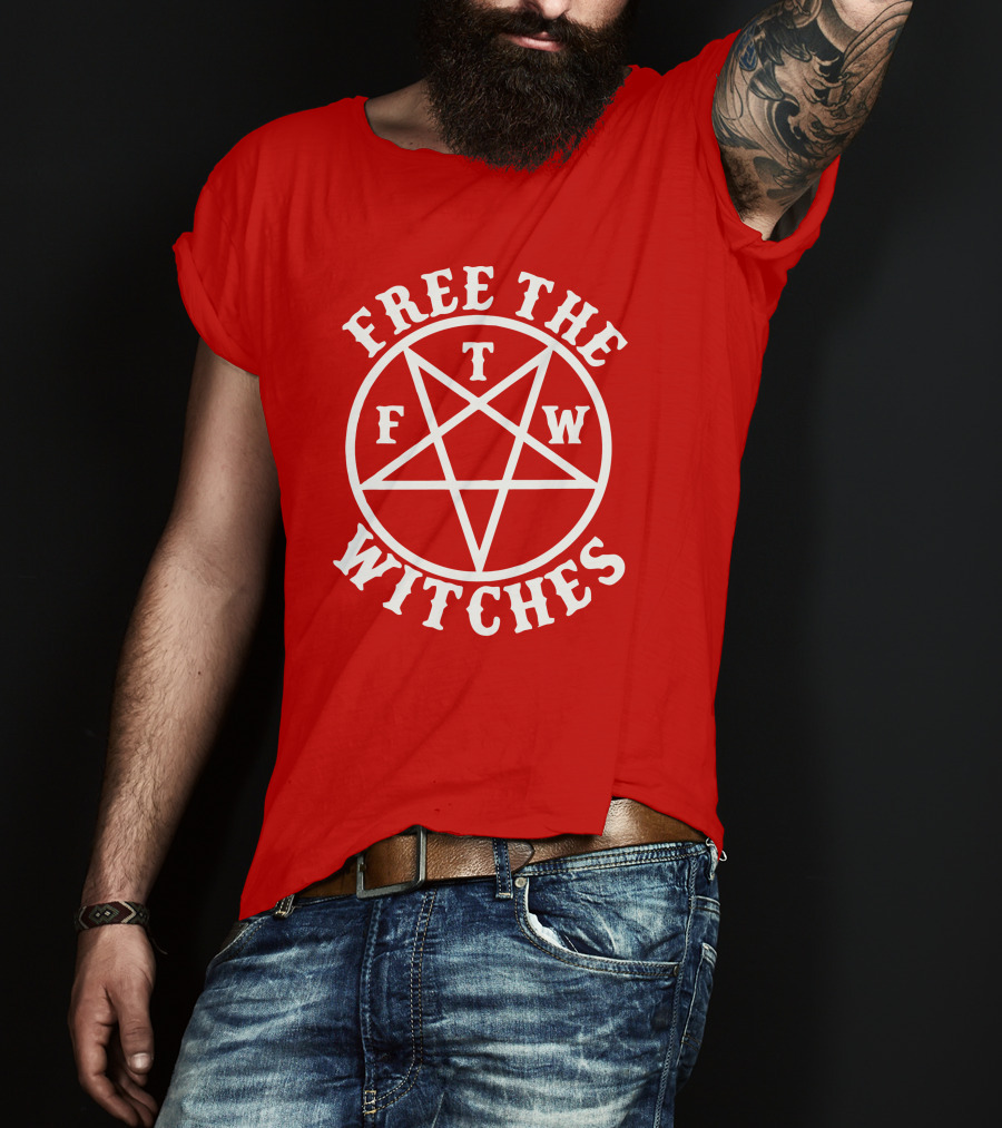 Free The FTM Witches Pentagram T-Shirt