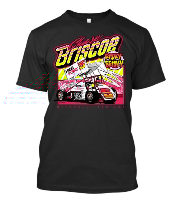 Chase Briscoe Risky Brisky High Point Racing Mitchell Indiana T-Shirt