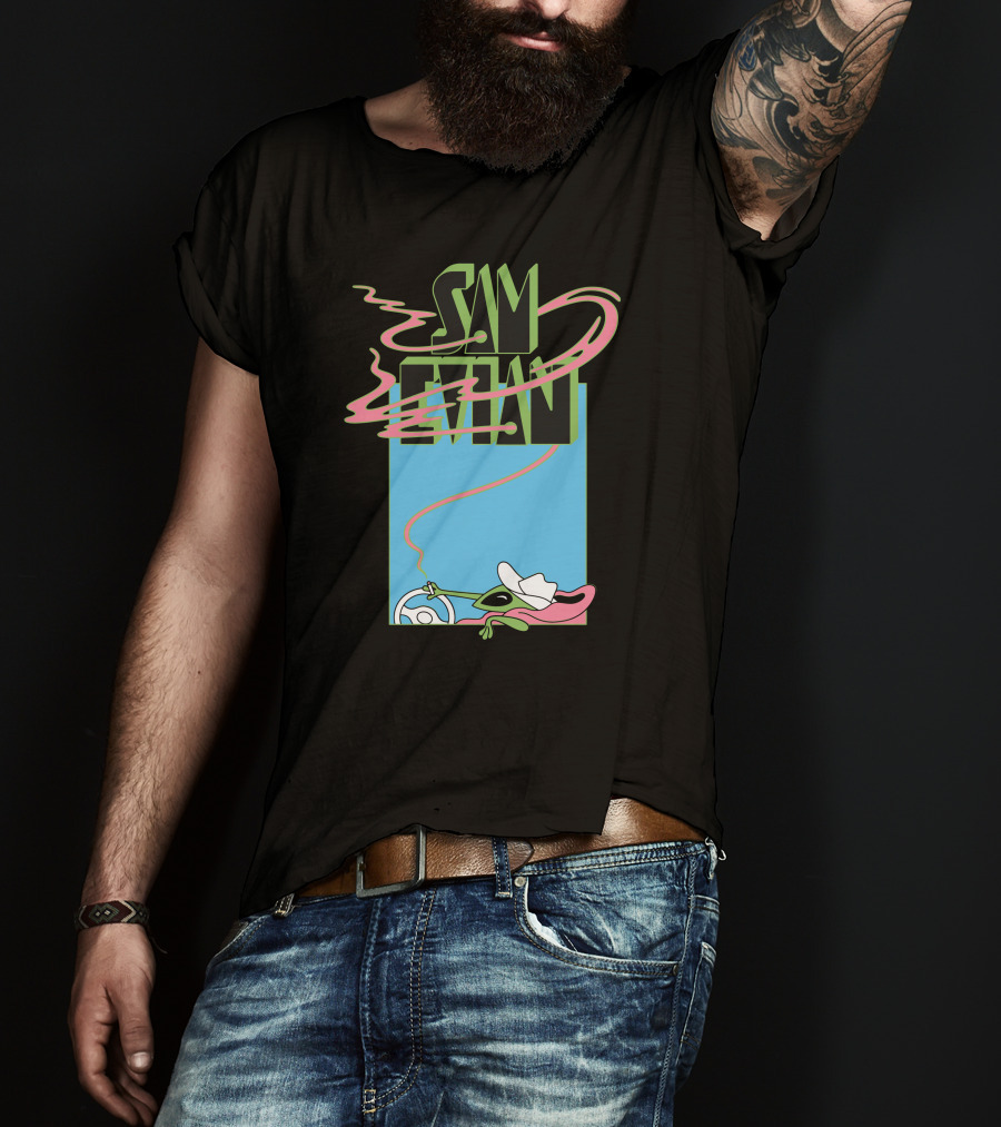 Sam Evian Alien Driver UFO T-Shirt