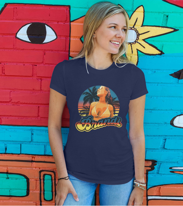 Brandi Lauren Tropical Sunset Palm Trees T-Shirt