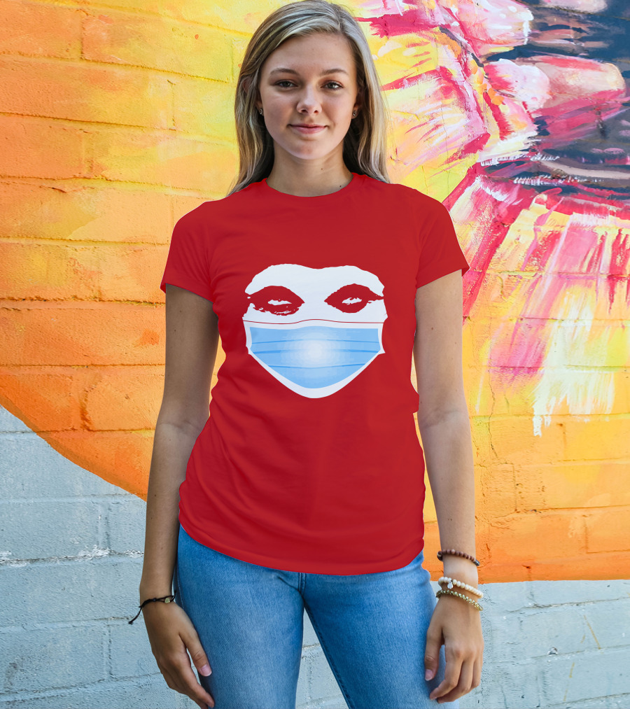 Greg Gutfeld Red Face Mask T-Shirt