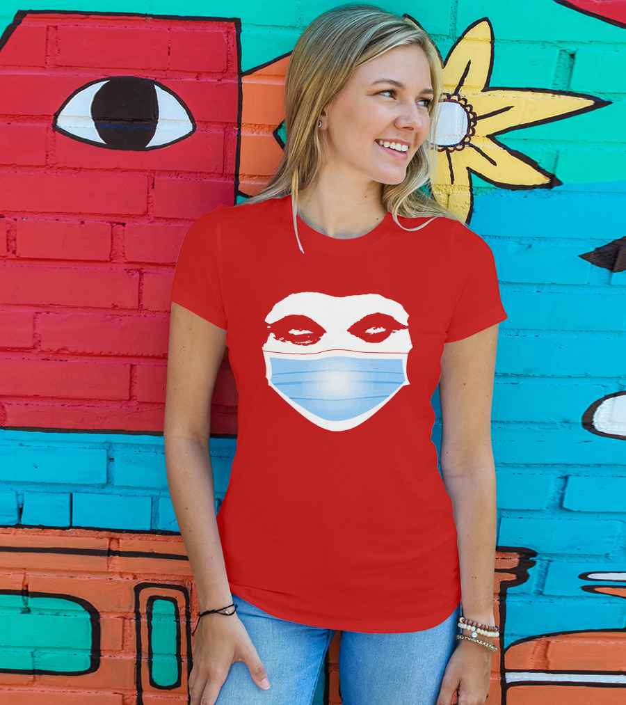 Greg Gutfeld Red Face Mask T-Shirt