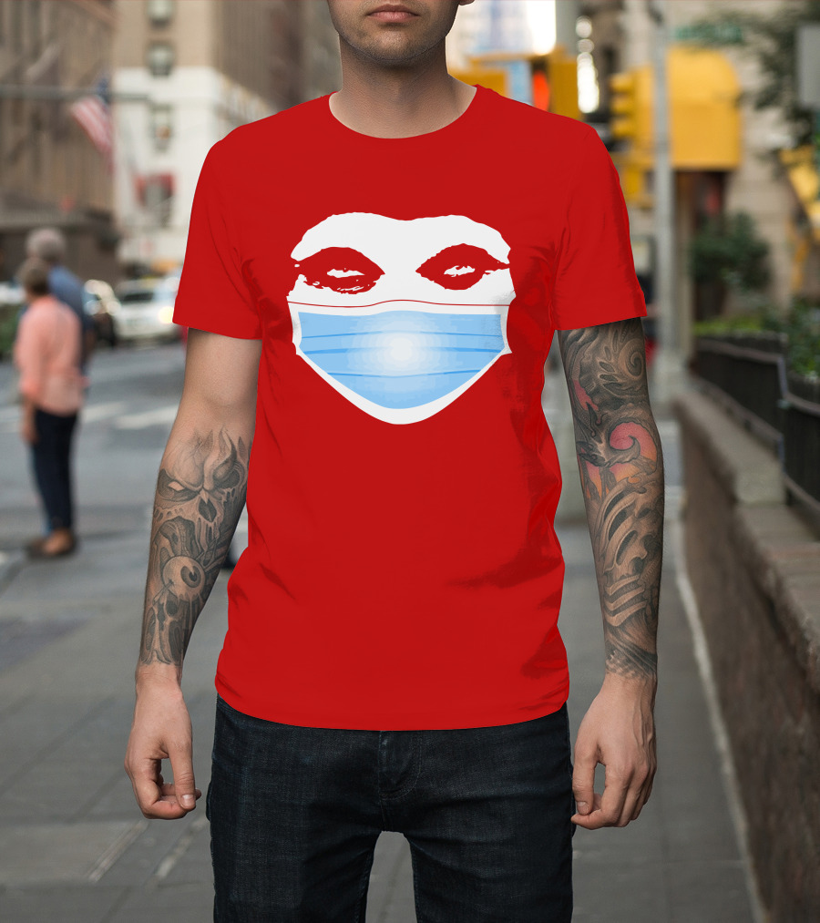 Greg Gutfeld Red Face Mask T-Shirt