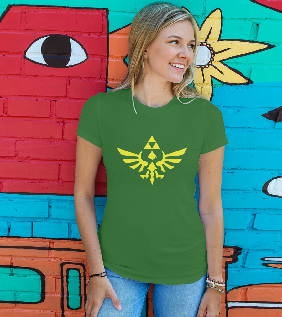 The Legend Of Zelda Hylian Crest Isohel Green T-Shirt