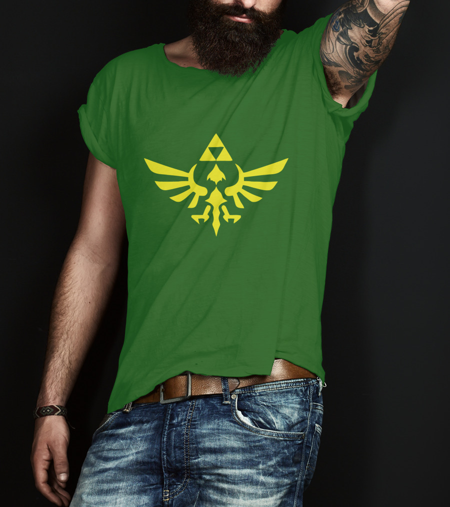 The Legend Of Zelda Hylian Crest Isohel Green T-Shirt