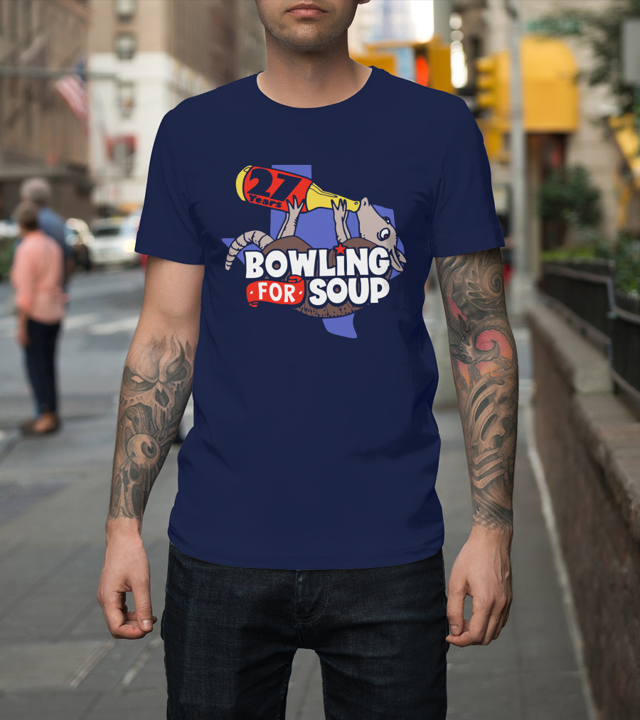 Bowling For Soup 27 Years Armadillo Texas T-Shirt