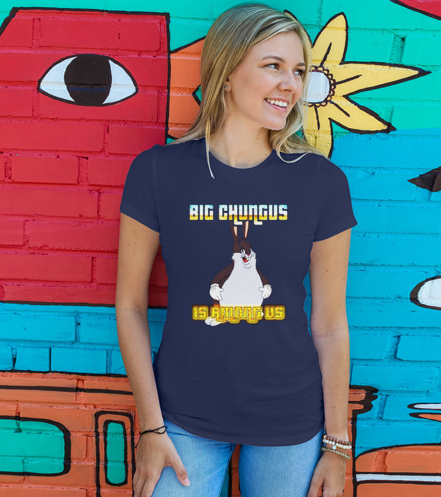 Big Chungus Among Us Meme Crossover T-Shirt