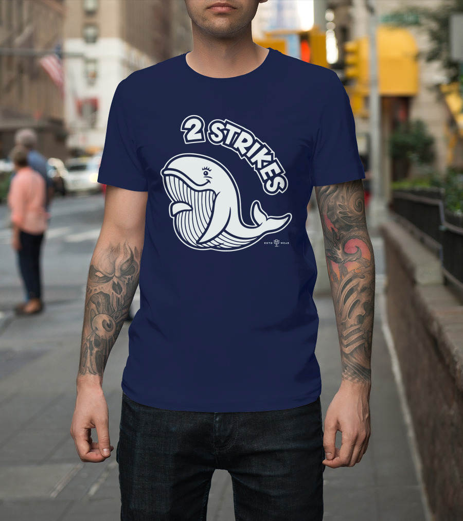 2 Strikes Roto Wear Whale T-Shirt