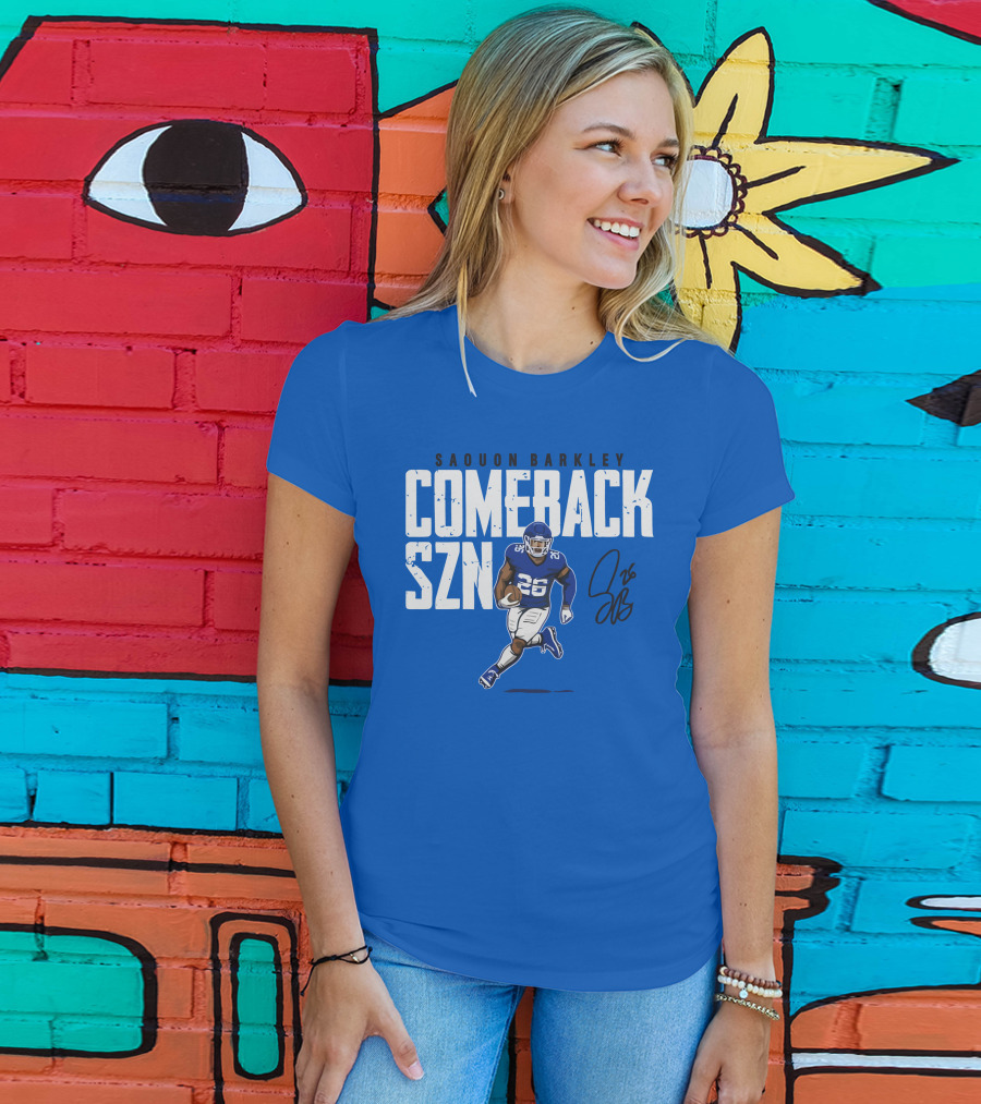 Saquon Barkley Comeback SZN 26 Football T-Shirt