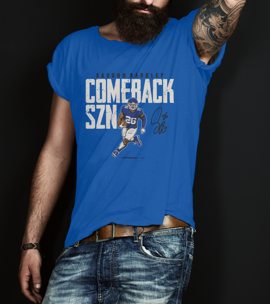 Saquon Barkley Comeback SZN 26 Football T-Shirt
