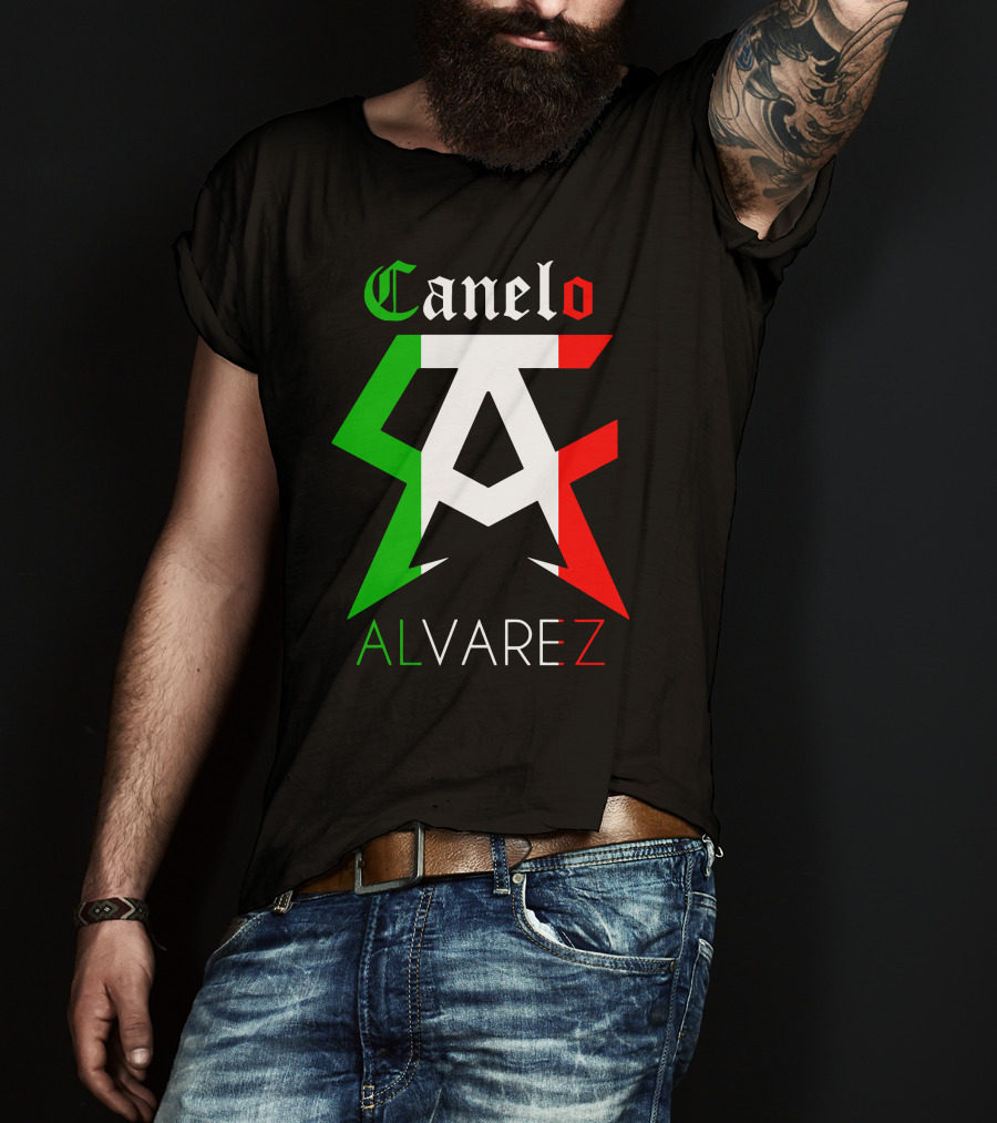 Canelo Alvarez Mexican Flag Colors CA T-Shirt