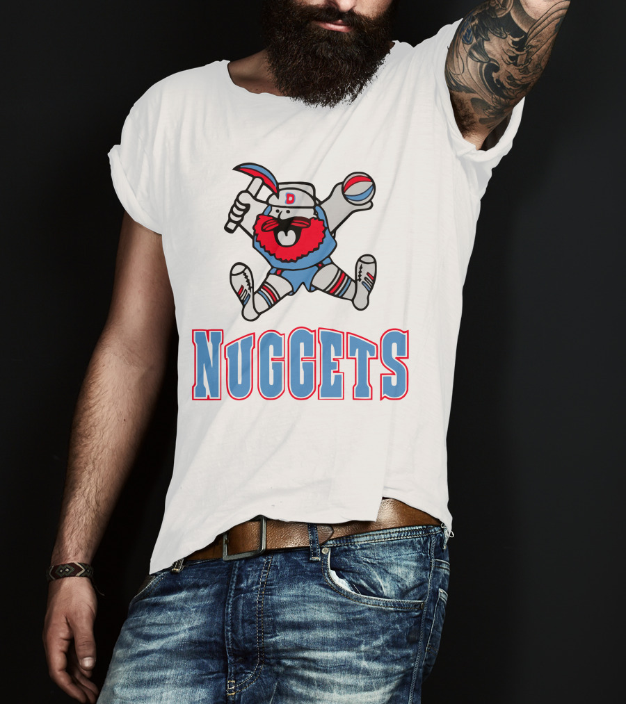 Denver Nuggets Old School Miner Mascot T-Shirt