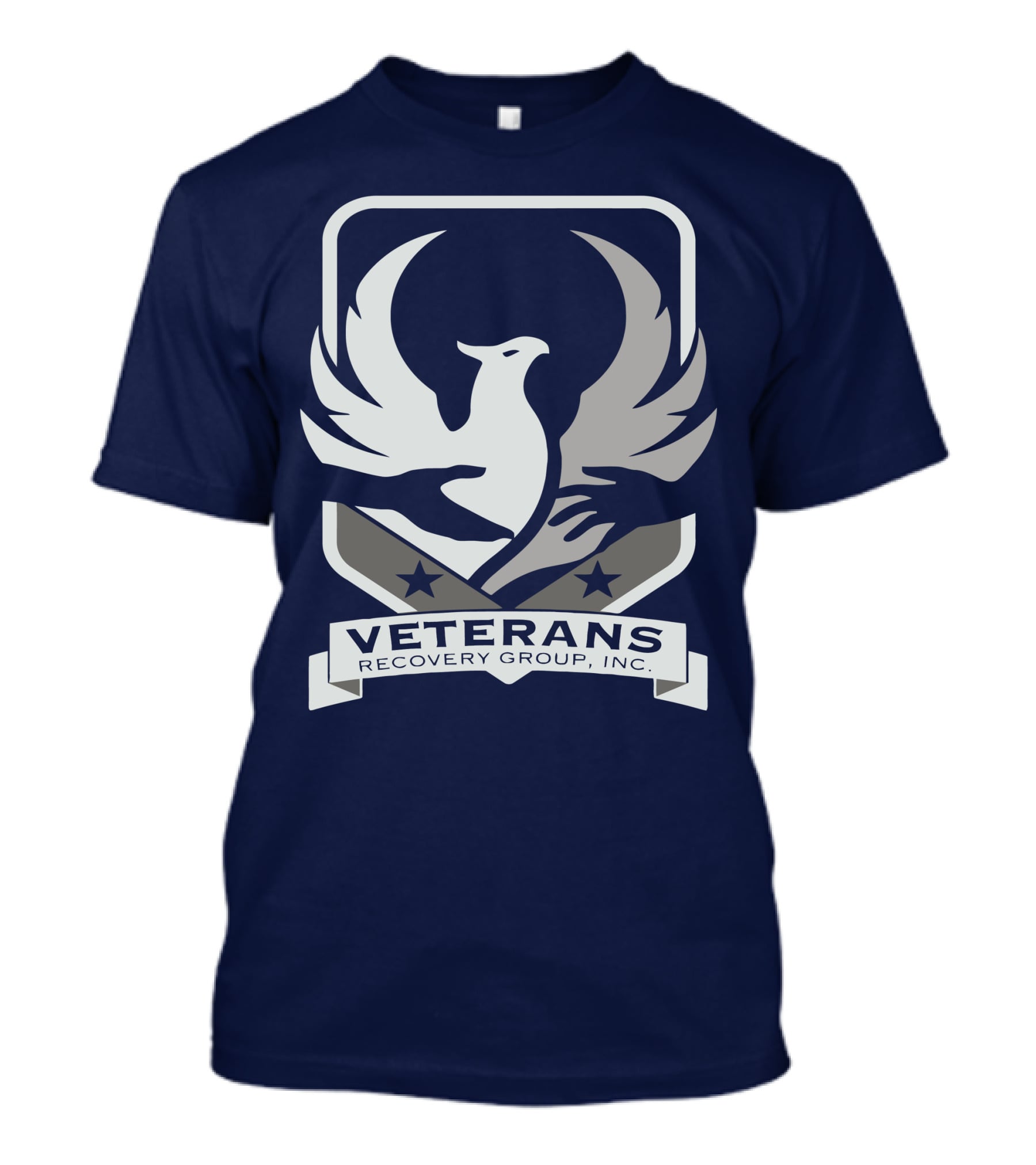 VETERANS RECOVERY GROUP INC Eagle Crest Badge T-Shirt