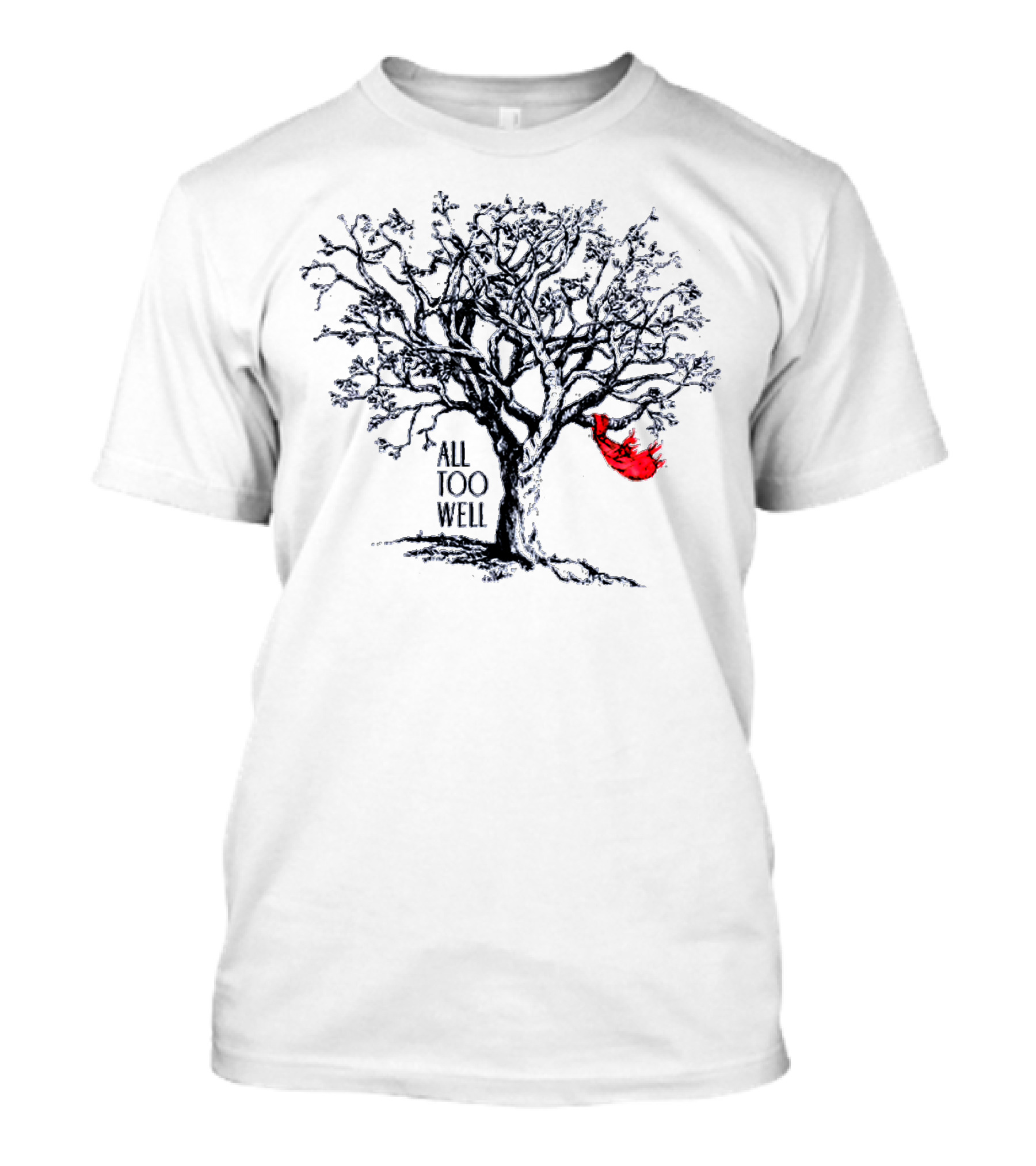 All Too Well Tree With Red Scarf Iconic T-Shirt