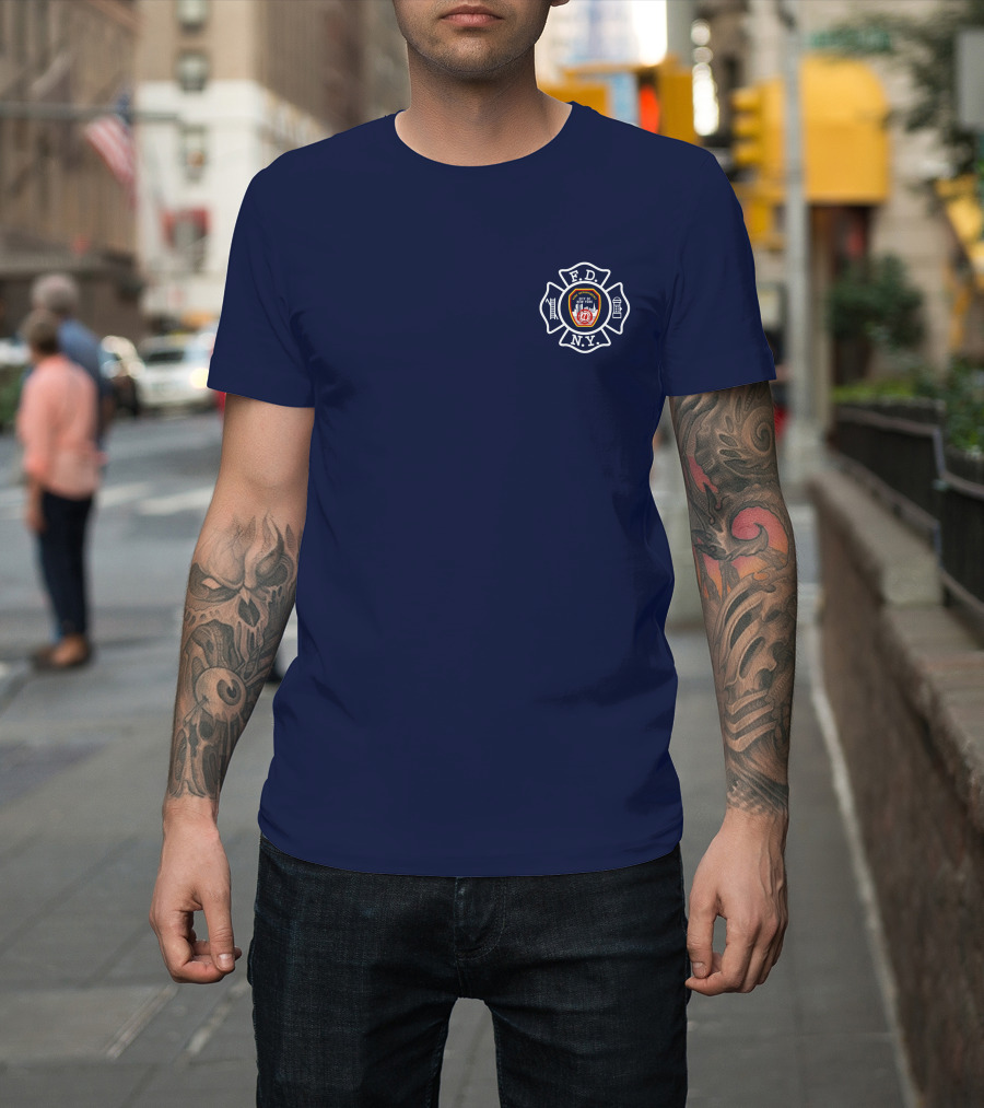 Brian Flores FDNY 20th Anniversary Shield 9-11 T-Shirt