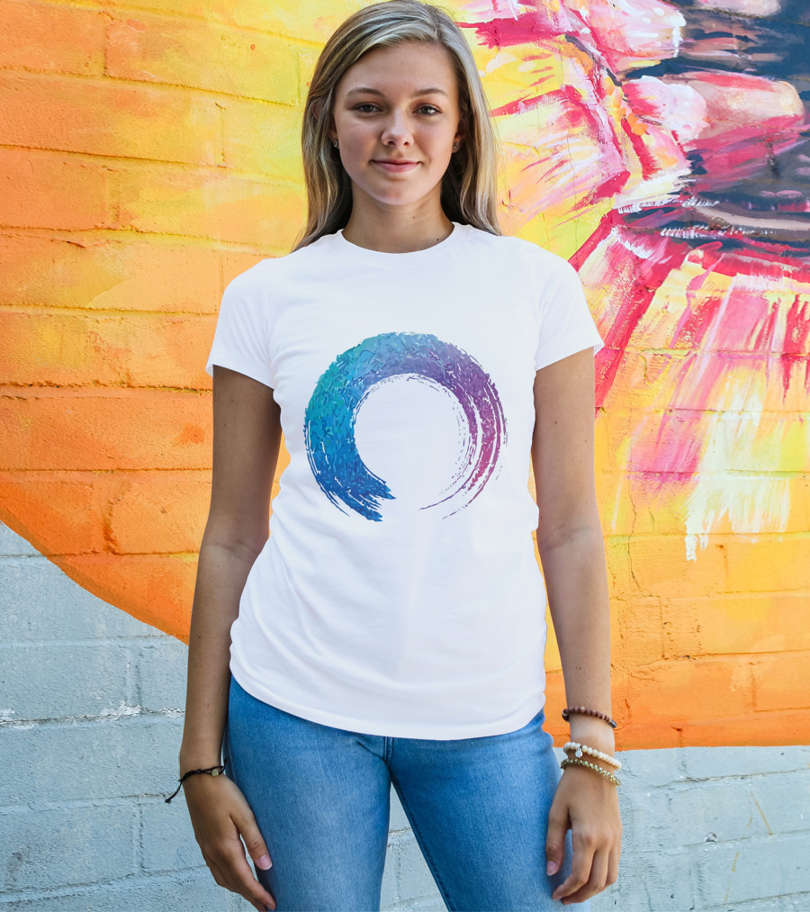 Funilab X Koan Zen Enso Circle Gradient T-Shirt