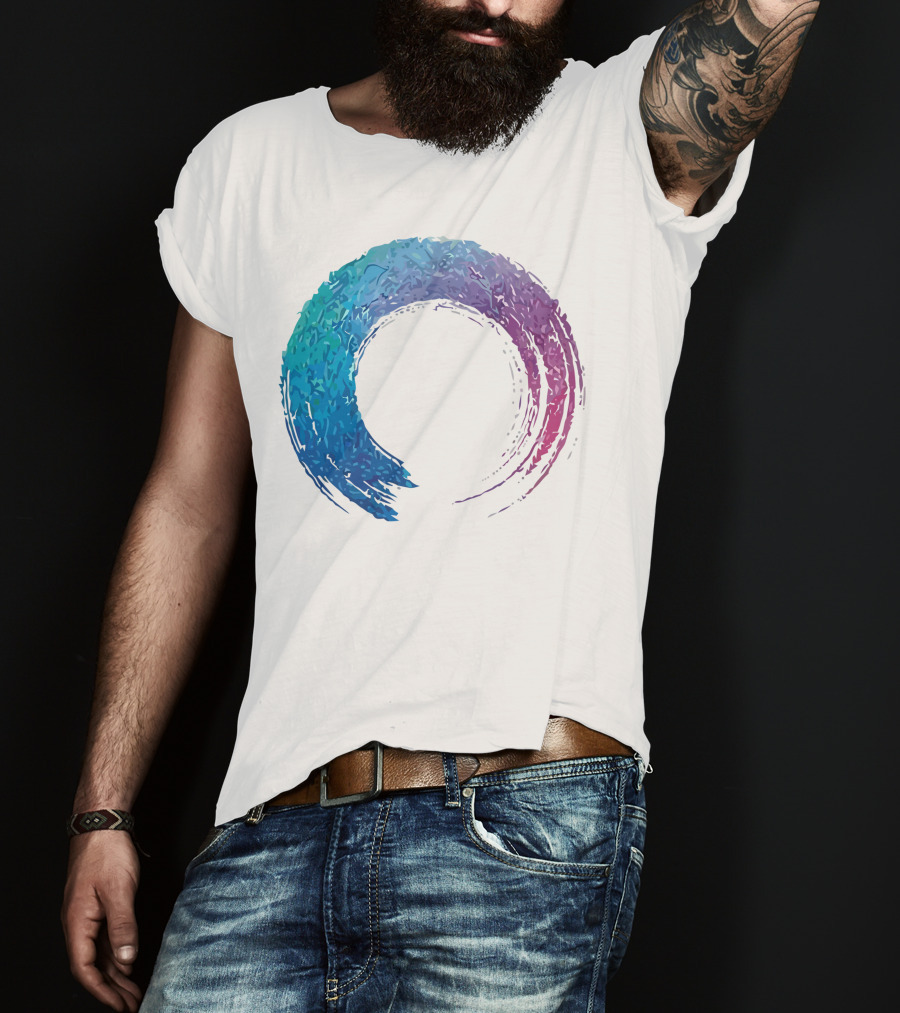 Funilab X Koan Zen Enso Circle Gradient T-Shirt