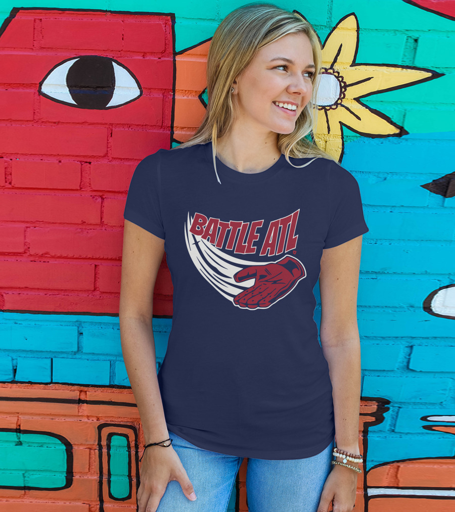 Battle ATL Atlanta Braves Hand Gesture T-Shirt