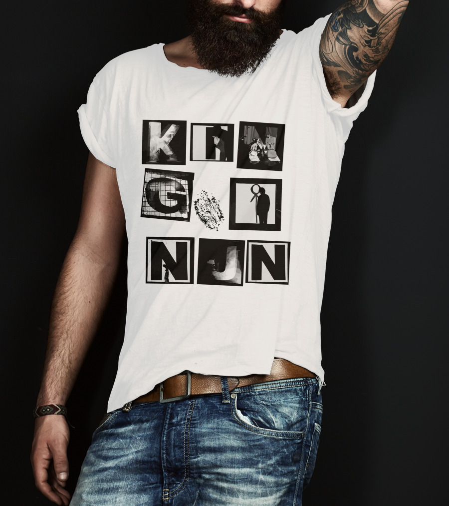 King Nun Squares Merch Black White Blocks T-Shirt