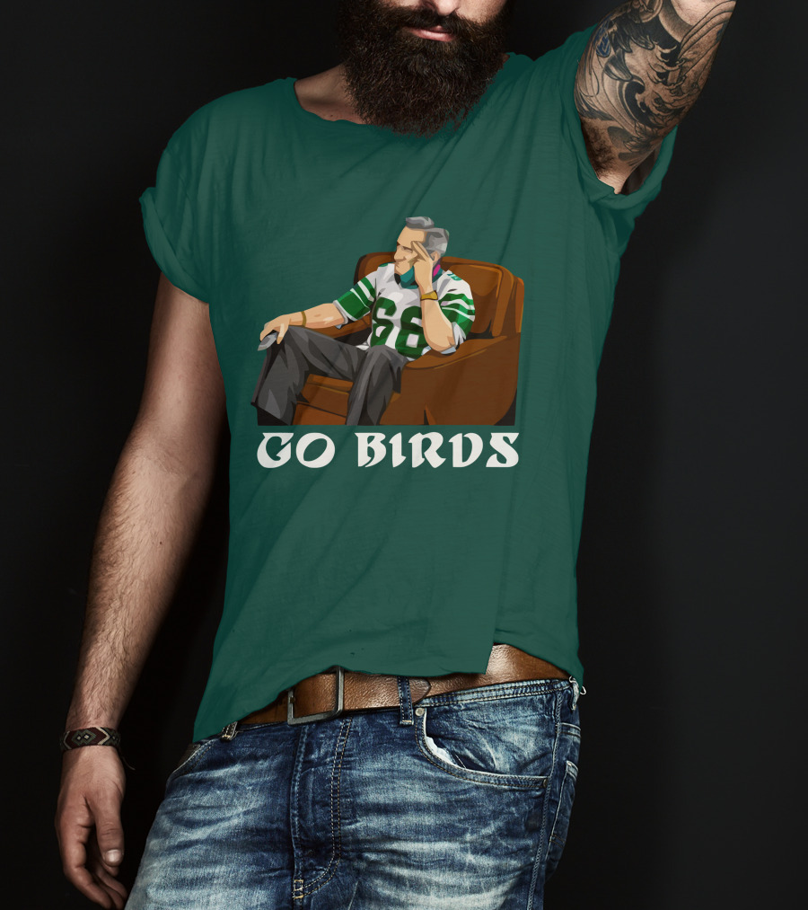 Go Birds Philadelphia Eagles Football 66 Jersey Fan T-Shirt