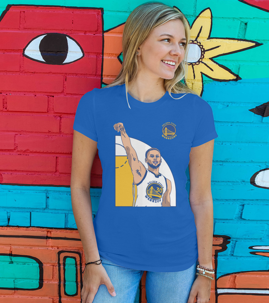 Stephen Curry Golden State Warriors NBA Royal 30 T-Shirt