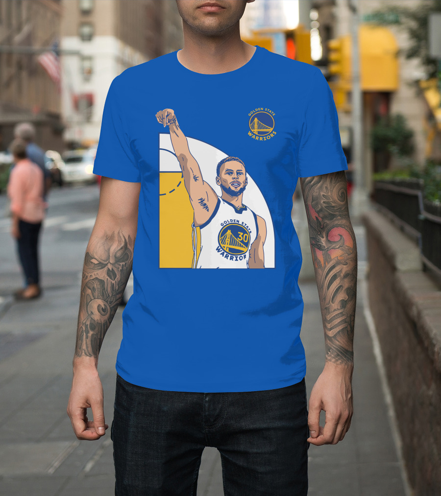 Stephen Curry Golden State Warriors NBA Royal 30 T-Shirt