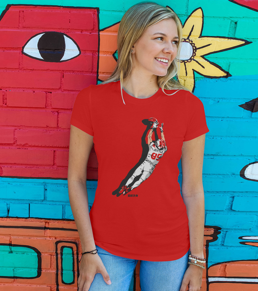 George Kittle 85 NFLPA The Grab Football Catch T-Shirt