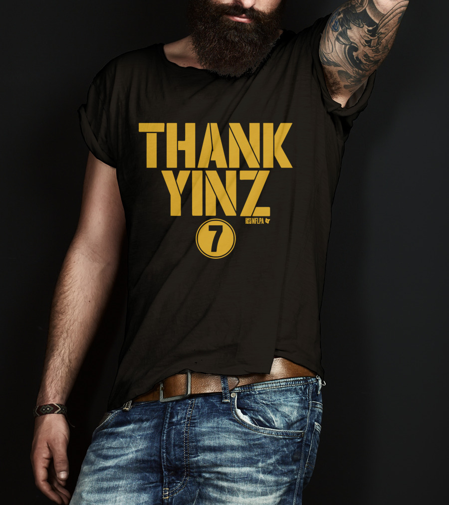 Thank Yinz 7 NFLPA Ben Roethlisberger Shop T-Shirt