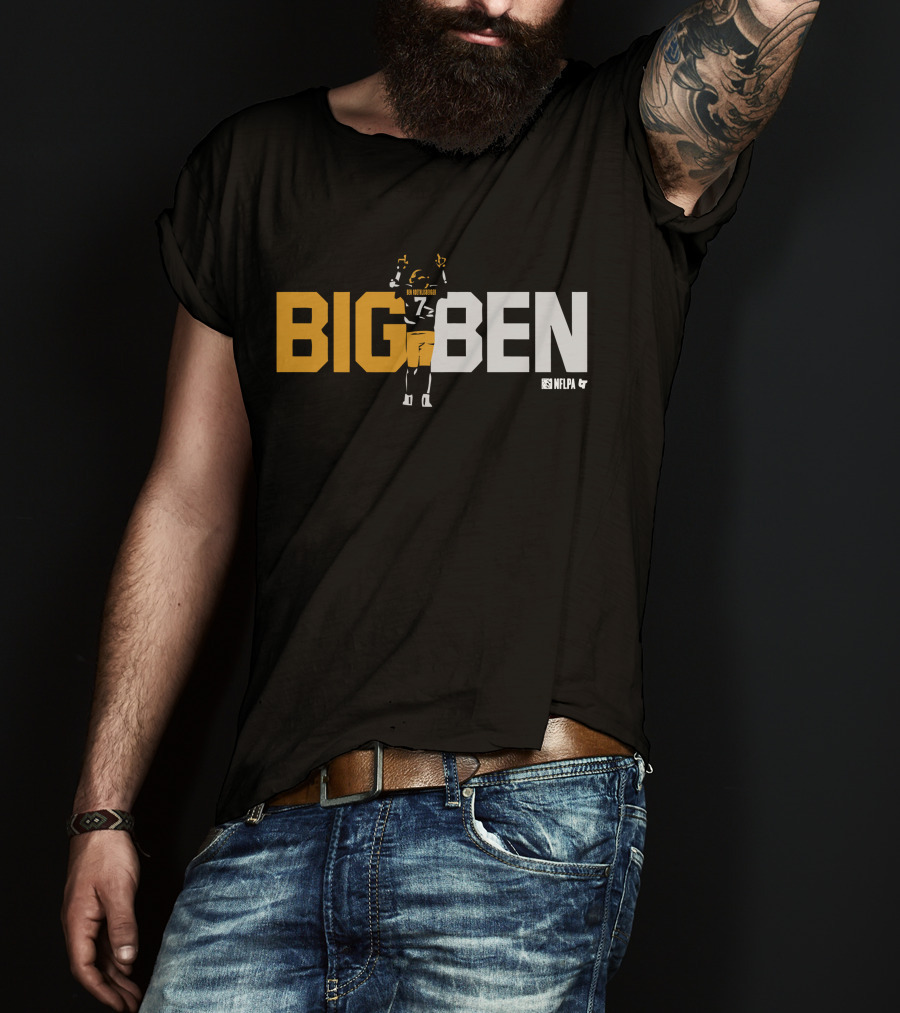 BIG BEN Ben Roethlisberger One Last Time NFLPA T-Shirt