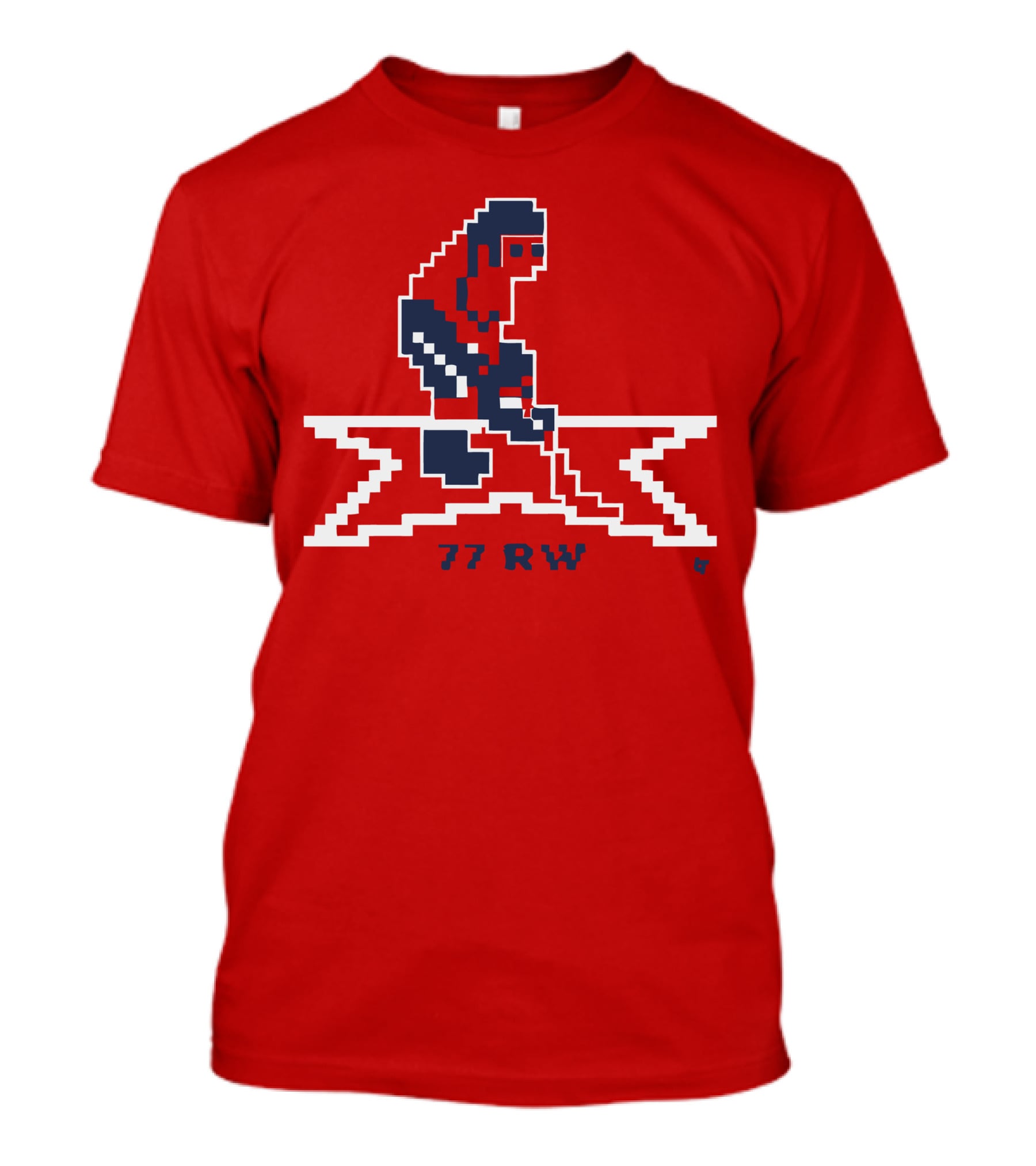 T.J. Oshie 77 RW Throwback Hockey Pixel T-Shirt