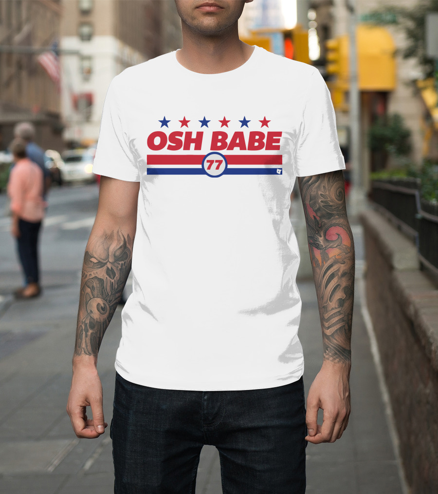 OSH BABE 77 Stars Stripes T.J. Oshie T-Shirt