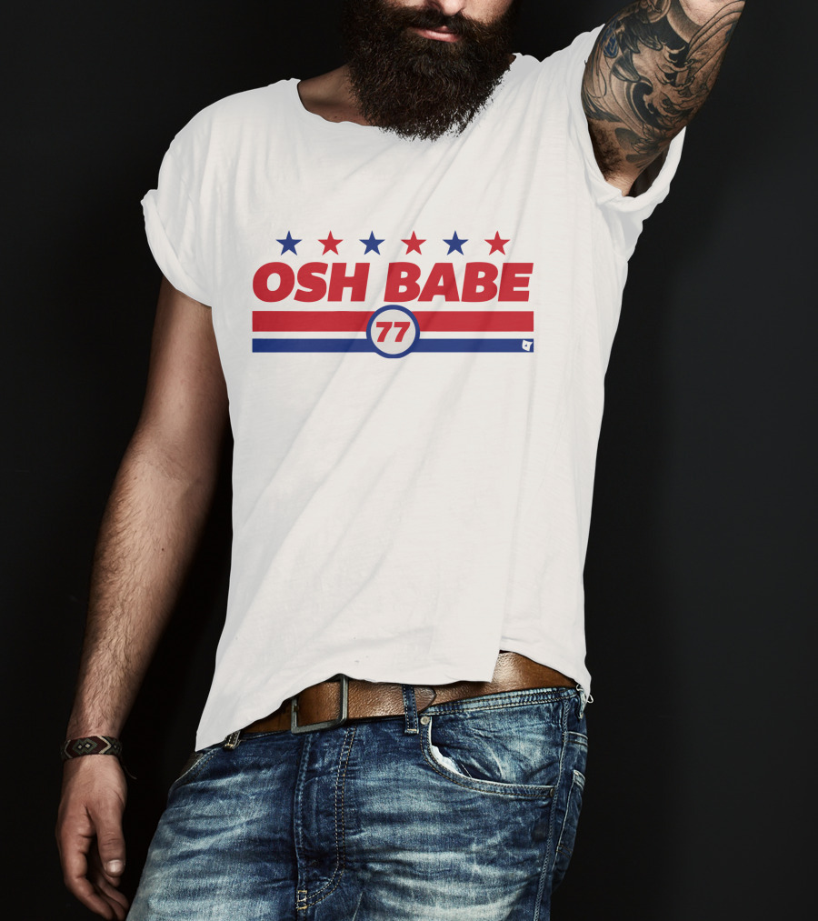 OSH BABE 77 Stars Stripes T.J. Oshie T-Shirt