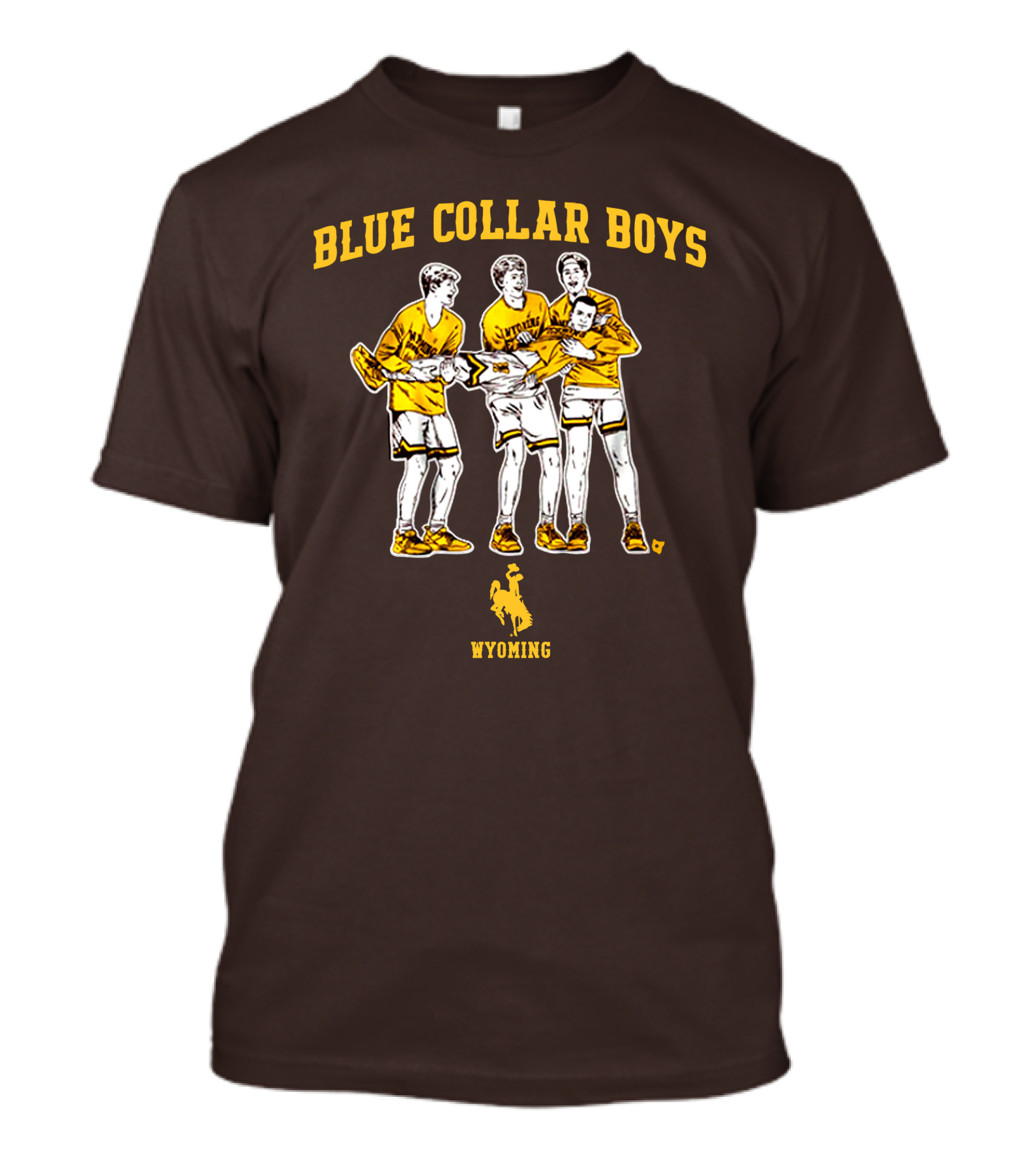Blue Collar Boys Wyoming Basketball Team T-Shirt