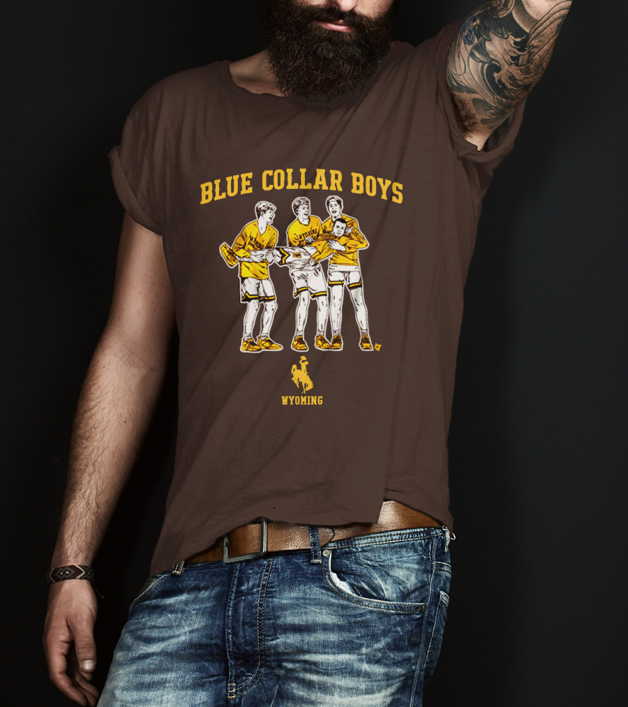 Blue Collar Boys Wyoming Basketball Team T-Shirt