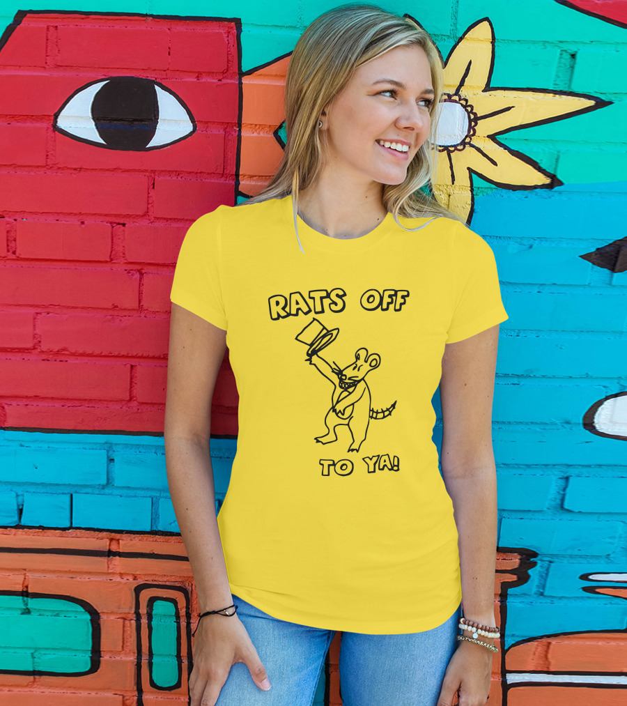 Rats Off To Ya Dancing Rat Top Hat T-Shirt