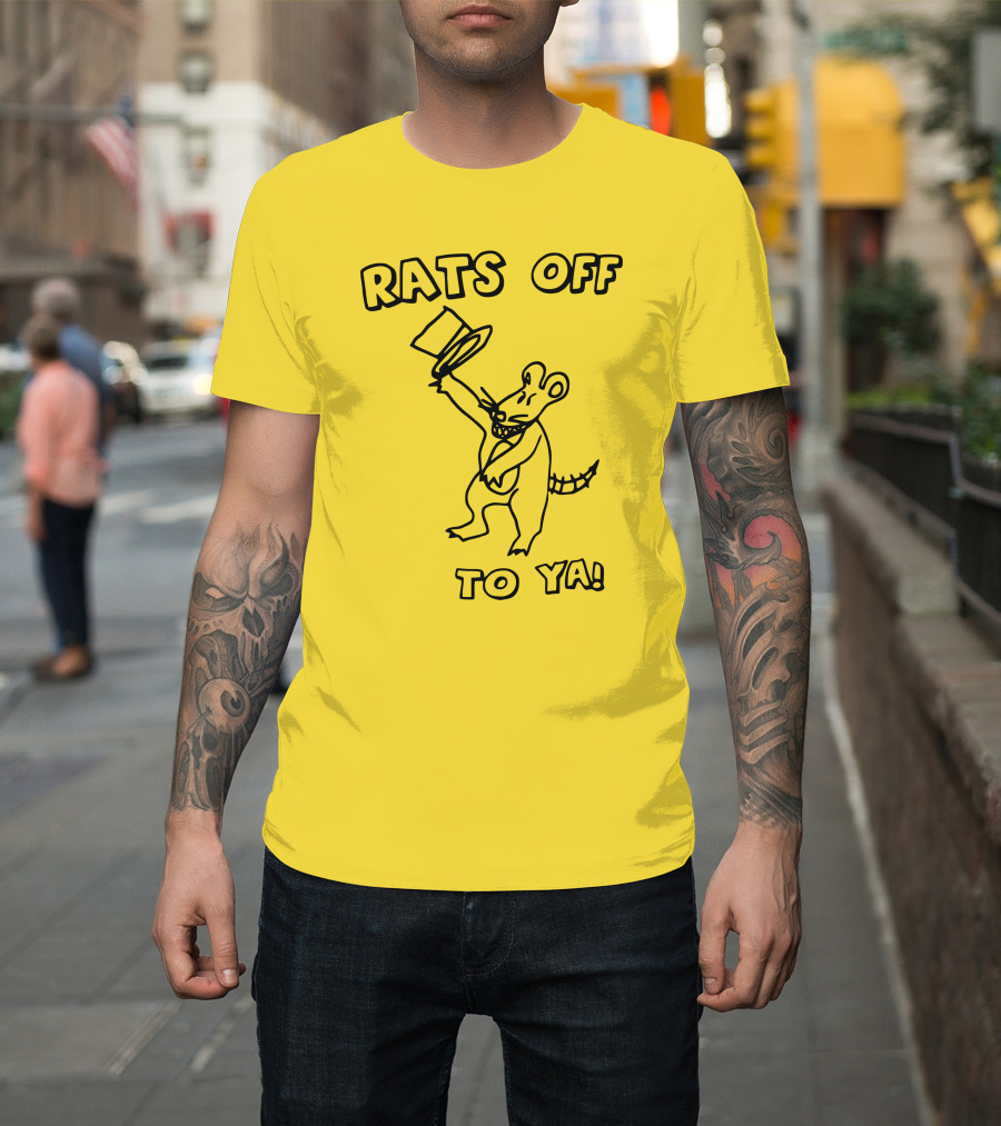 Rats Off To Ya Dancing Rat Top Hat T-Shirt
