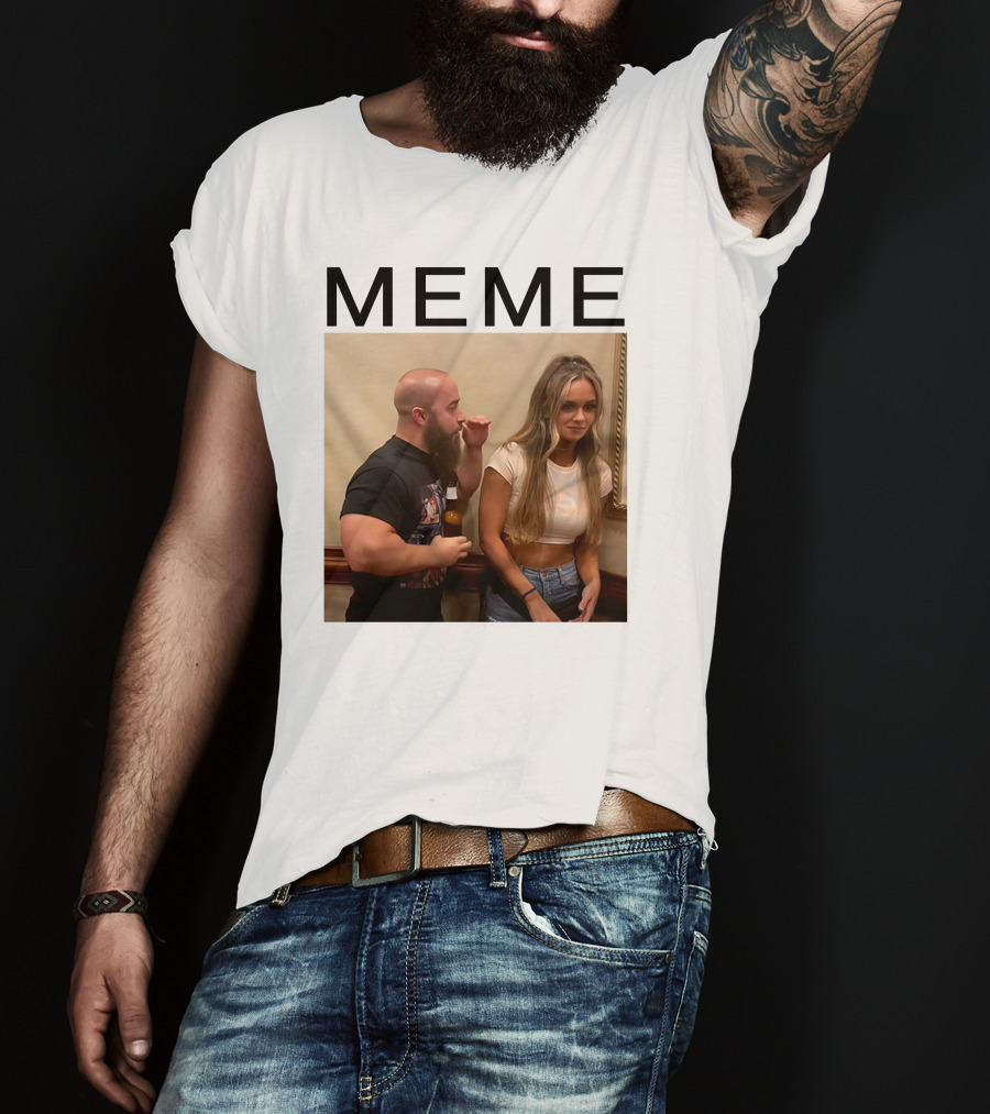 MEME John Silver Bottle Bearded Conversation T-Shirt